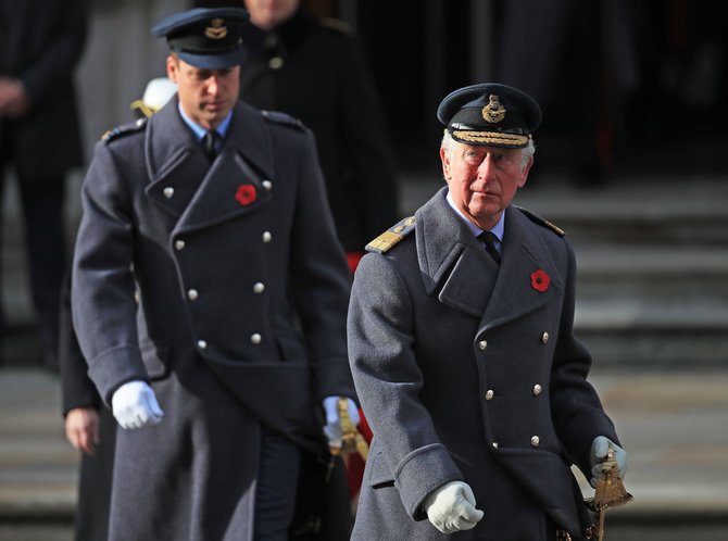 AFP/„Scanpix“ nuotr./Britanijos princai Williamas ir Charlesas