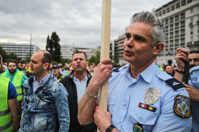 „Scanpix“/„Sipa USA“ nuotr./Protestas Graikijoje