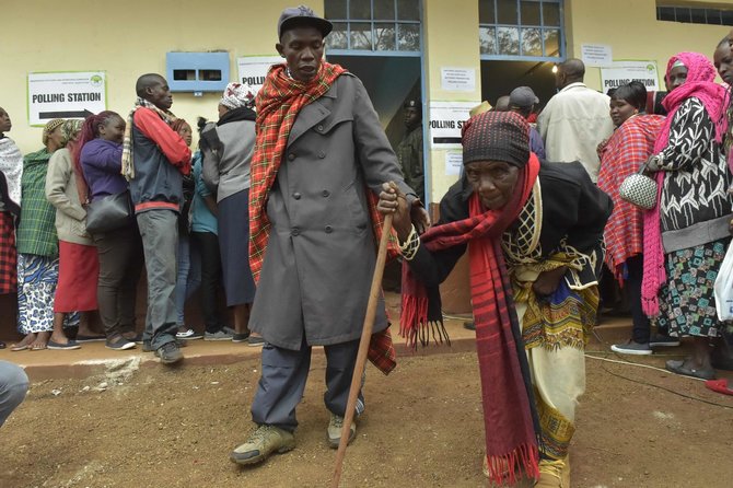 AFP/„Scanpix“ nuotr./Visuotiniai rinkimai Kenijoje