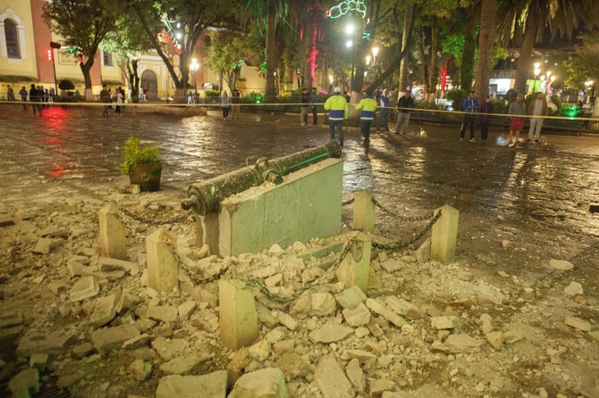 „Scanpix“/AP nuotr./San Kristobal de las Kasasas miestas po žemės drebėjimo