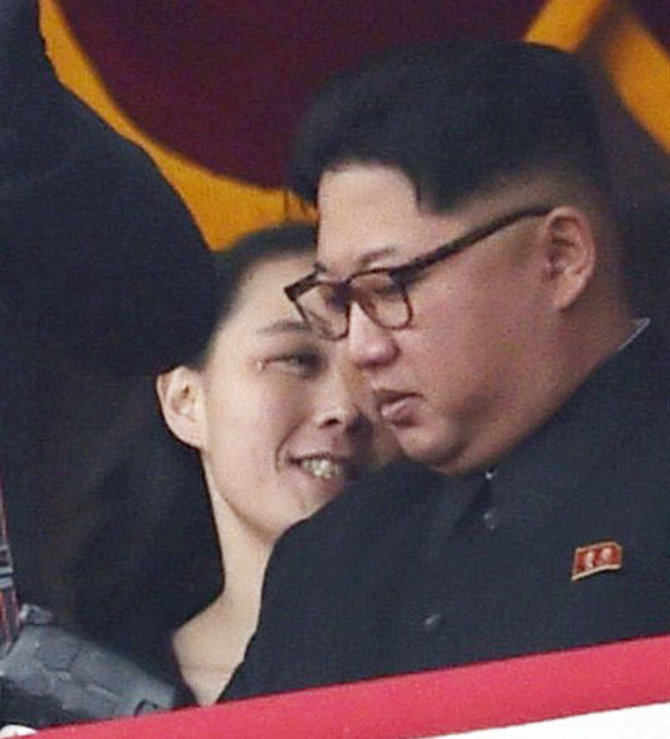 „Scanpix“ nuotr./Kim Yo Jong ir Kim Jong Unas