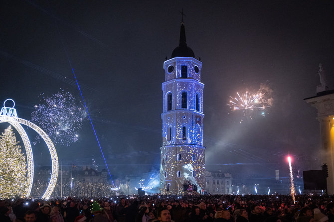 Roberto Riabovo / BNS nuotr. / Vilnius pasitinka 2025-uosius metus