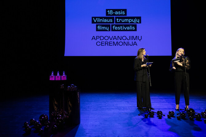 Roberto Riabovo / BNS nuotr./18–ojo Vilniaus trumpųjų filmų festivalio nugalėtojų paskelbimas