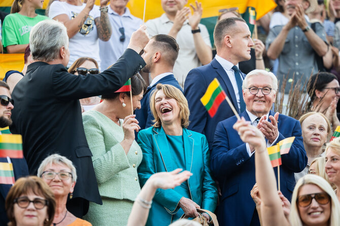 Roberto Riabovo / BNS nuotr./Tautiškos giesmės diena sostinėje