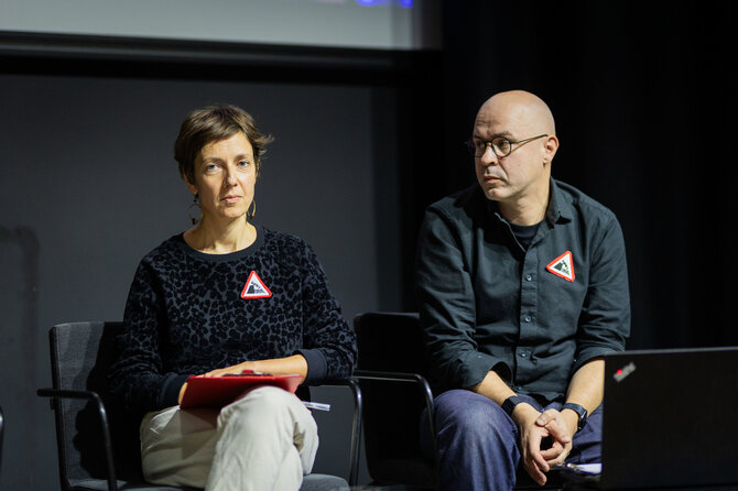 Roberto Riabovo / BNS nuotr./Kultūros asamblėjos iniciatyvinės grupės spaudos konferencija