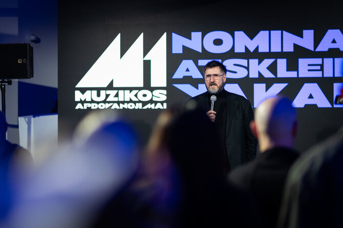 Roberto Riabovo / BNS nuotr./M1 muzikos apdovanojimų nominantų atskleidimo renginys