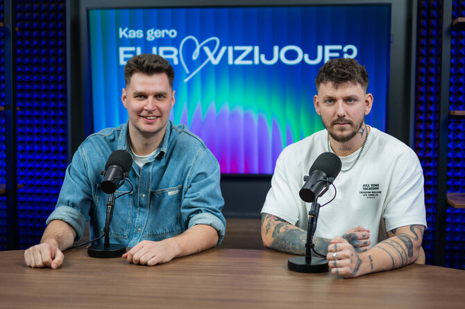 Roberto Riabovo / BNS nuotr./Laidoje „Kas gero Eurovizijoje“ – Deividas Alejūnas