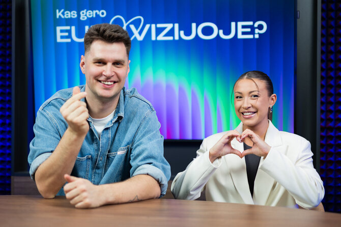 Roberto Riabovo / BNS nuotr./Laidoje „Kas gero Eurovizijoje“ – Eglė Jakštytė