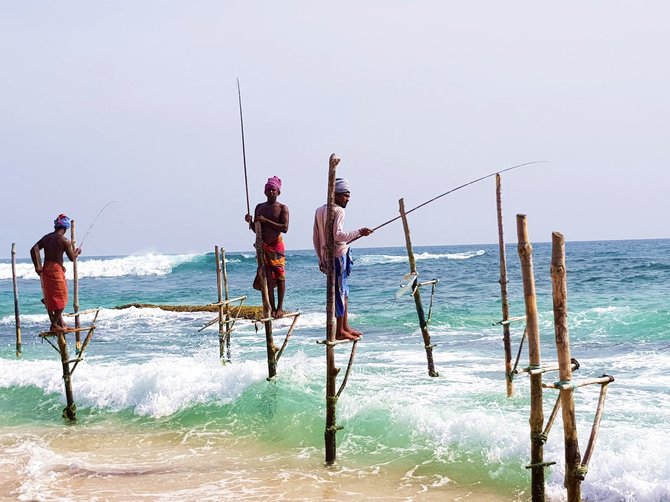 Kelionių organizatoriaus „GRŪDA“ nuotr./Šri Lankos žvejai
