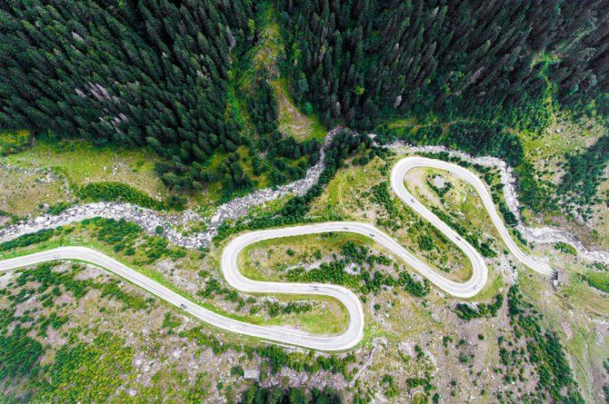 Kelionių organizatoriaus „GRŪDA“ nuotr./Transfagarašano kelias, Rumunija 