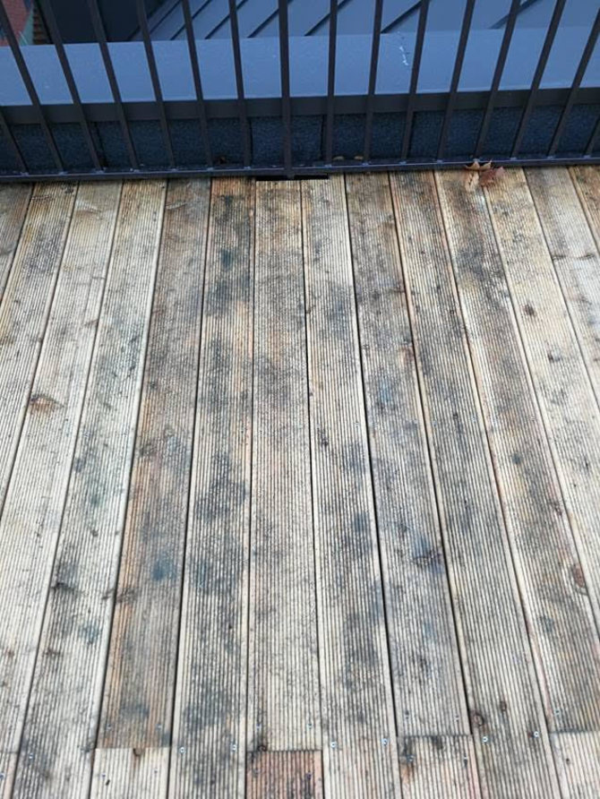 „Tikkurila“ nuotr./Jei planuojate metalo darbus, nepamirškite apdengti terasos, nes mediena pajuoduos.