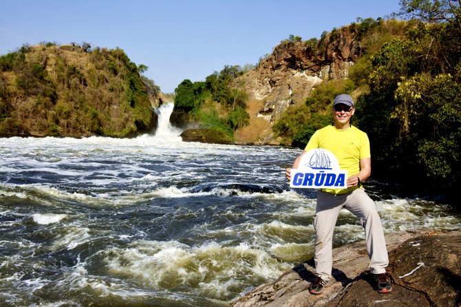 Kelionių organizatoriaus „GRŪDA“ nuotr./Straipsnio autorius Merčisono krioklių nacionaliniame parke, Ugandoje