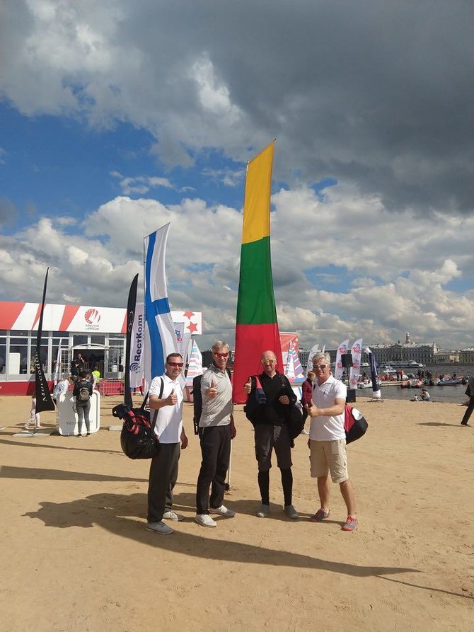 Asmeninio arch. nuotr./Čempionų lygos (Sailing Champions League) varžybos Sankt Peterburge, Lietuvos komanda