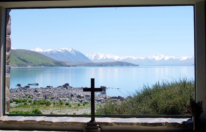 Kelionių organizatoriaus „GRŪDA“ nuotr./Gerojo ganytojo bažnyčia, Naujoji Zelandija