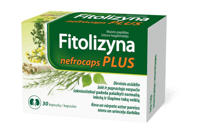 Gamintojo nuotr./Fitolizyna nefrocaps 