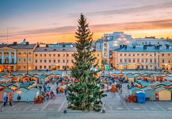 Shutterstock nuotr./Kalėdinė mugė, Helsinkis, Suomija