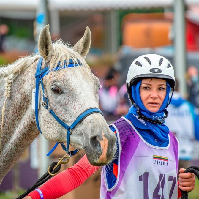 Asmeninio arch. nuotr./Raitelė Alisija Zabavska ir jos žirgas MSA Silver Gazal 