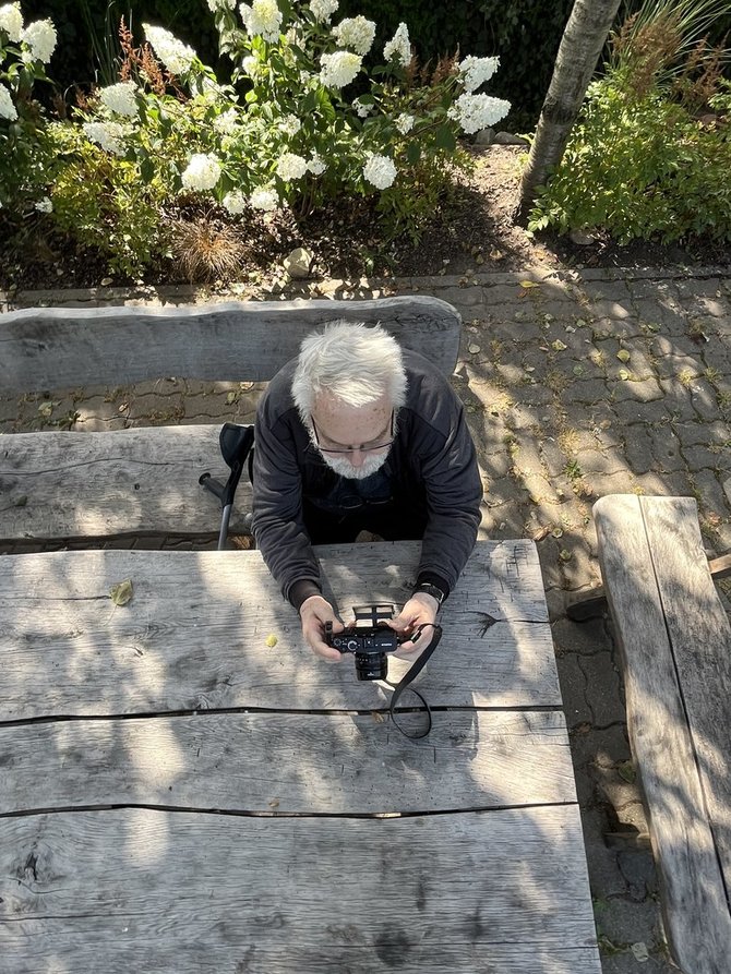 Severinos Venckutės nuotr./Svečiuose pas fotografą Antaną Sutkų