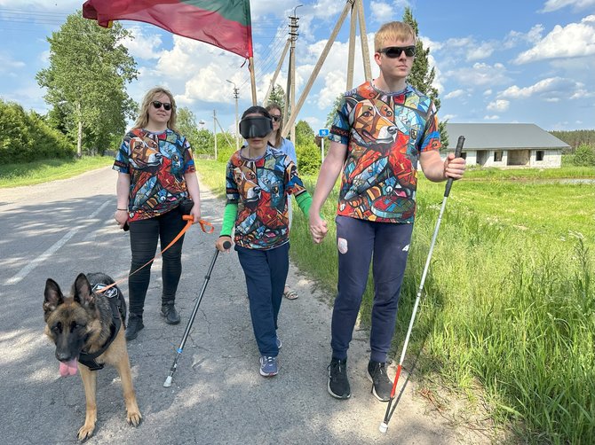 Organizatorių nuotr./ „Gineso rekordininkė Ajana Lolat-Pažarauskienė Druskininkuose pabaigė savo „Svajonių žygį“ per Lietuvą“ 