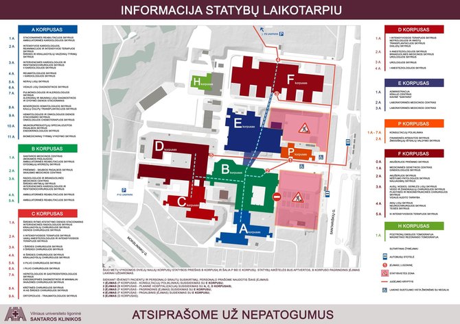 INFORMACIJA PACIENTAMS IR LANKYTOJAMS 