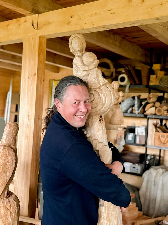 Asmeninio arch. nuotr./Kęstučio Benediko skulptūros