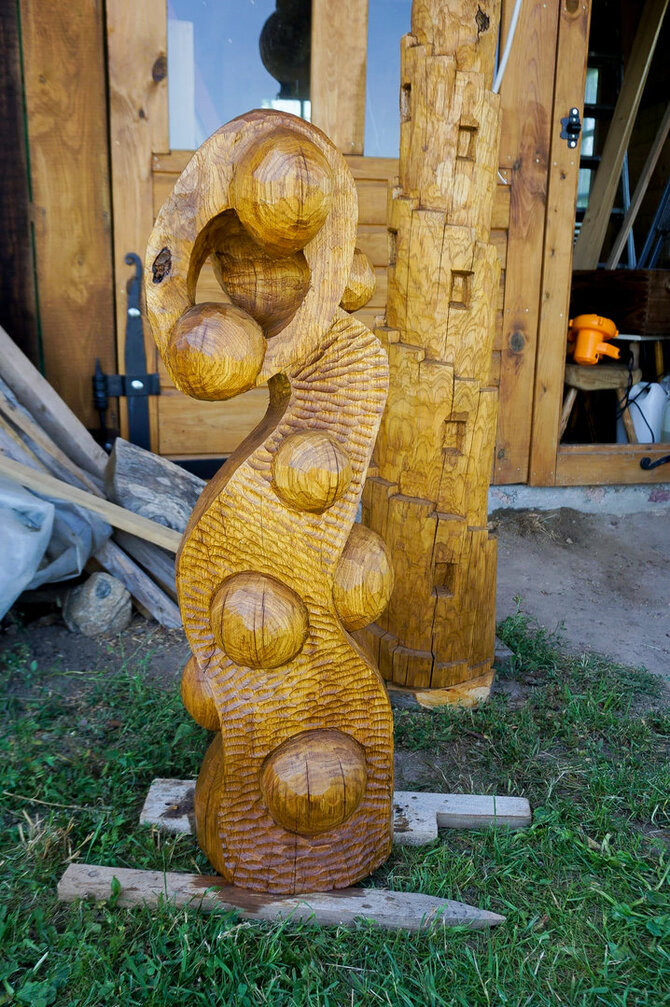 Asmeninio arch. nuotr./Kęstučio Benediko skulptūros