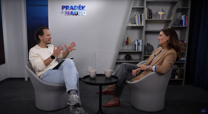 PIN laida/Agnė Gilytė Aurimo Mikalausko laidoje „Pradėk iš naujo“