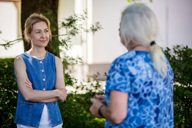 Tomo Pikturnos nuotr./Hildegard Ruikienė ir Edita Valinčienė