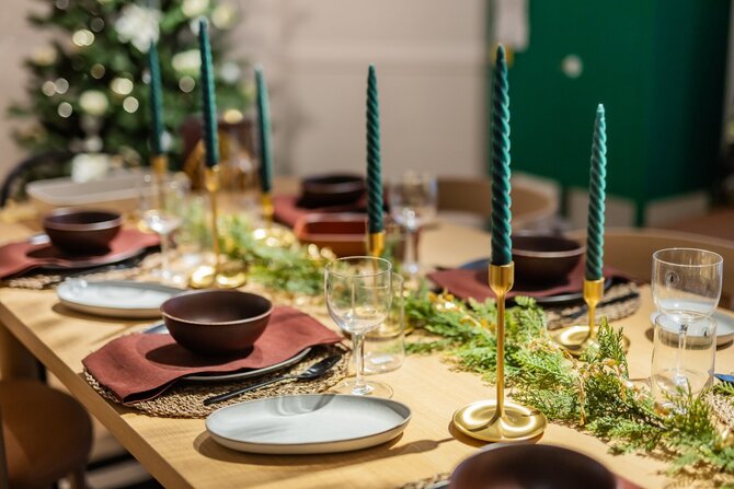 IKEA nuotr./Modernus stalo dekoras