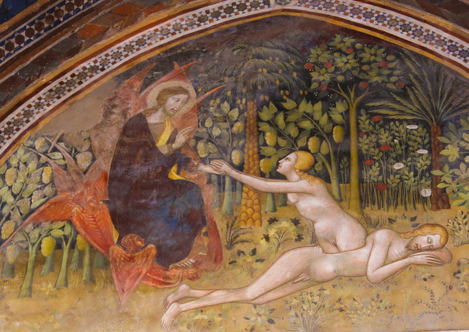 123RF.com nuotr./Bartolo di Fredi (1365 m.) freska San Džiminjane, Italija
