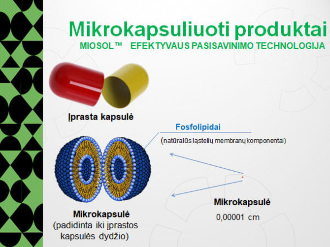 Partnerio nuotr./Efektyvaus pasisavinimo technologija Miosol®