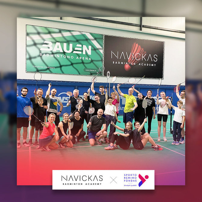 „Navickas Badminton Academy“ nuotr./Badmintonas – šeimyniškiausias sportas Lietuvoje