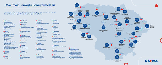 „Maxima“ nuotr./„Maximos“ šeimų žemėlapis