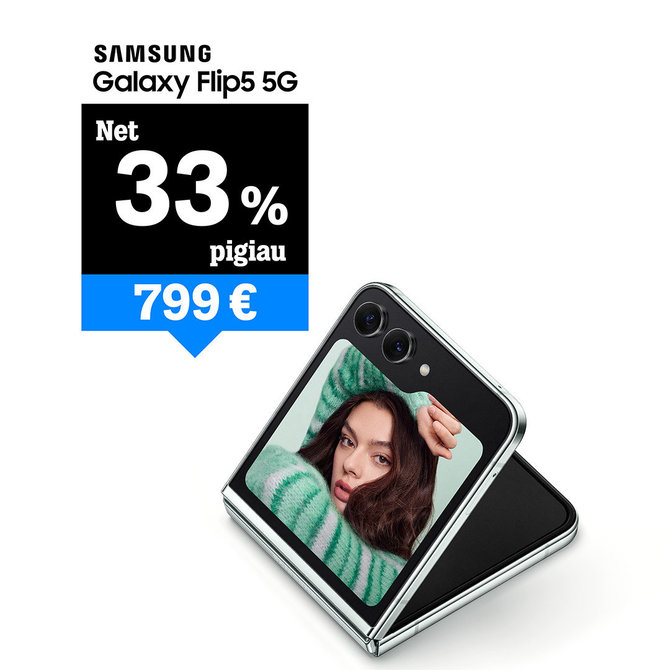 „Tele2“ nuotr./Samsung Galaxy Flip 5 5G