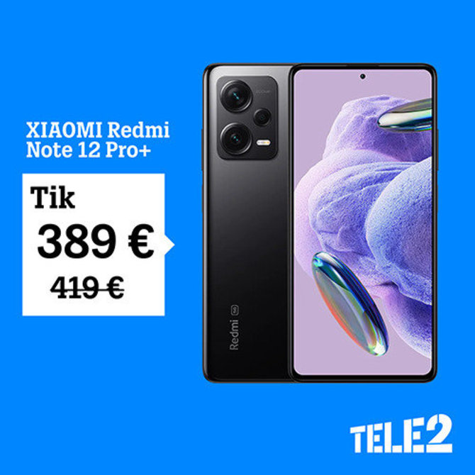 „Tele2“ nuotr./„Xiaomi Redmi Note 12 Pro+“