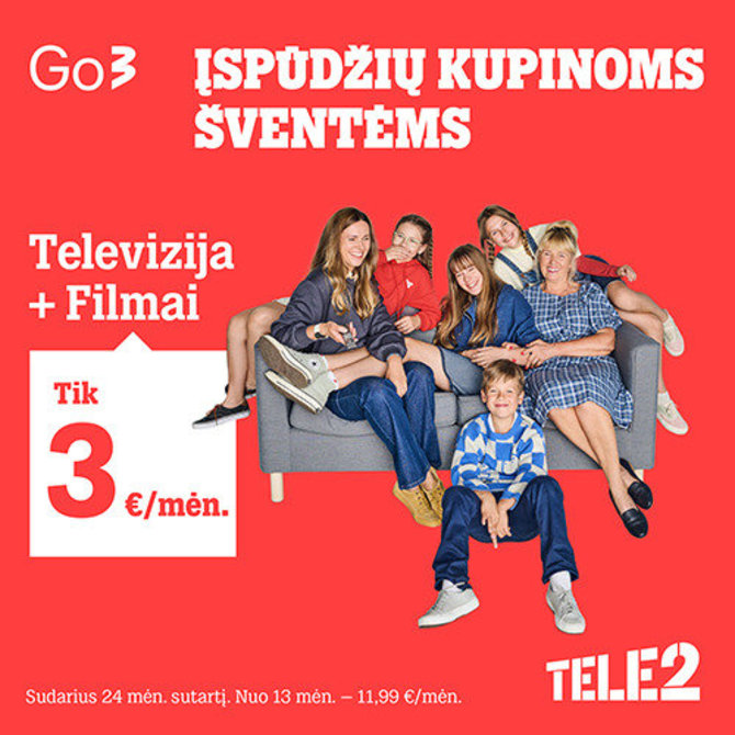 „Tele2“ nuotr./„Go3“ televizija