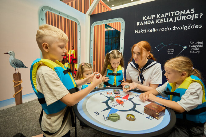 Eglės Gendrėnaitės nuotr./Mokslo metams artėjant, PLC „Mega“ – nemokama edukacinė pramoga vaikams „Laivybos akademija“