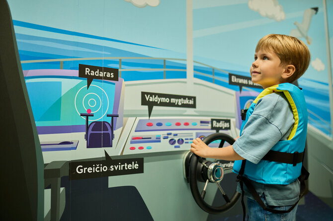 Eglės Gendrėnaitės nuotr./Mokslo metams artėjant, PLC „Mega“ – nemokama edukacinė pramoga vaikams „Laivybos akademija“