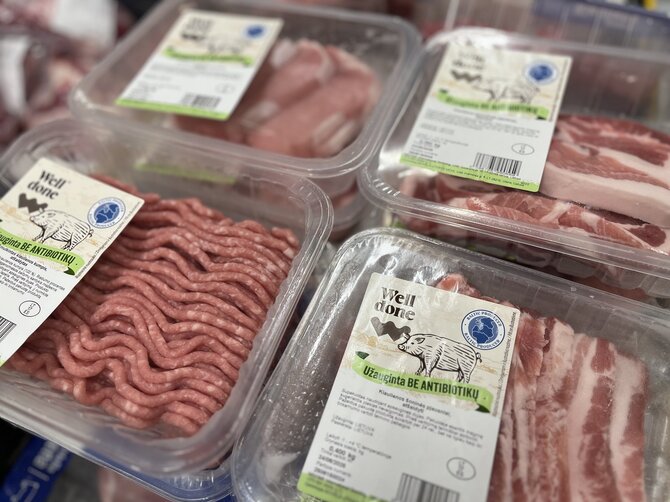 „Maxima“ nuotr./WELL DONE be antibiotikų užauginta kiauliena