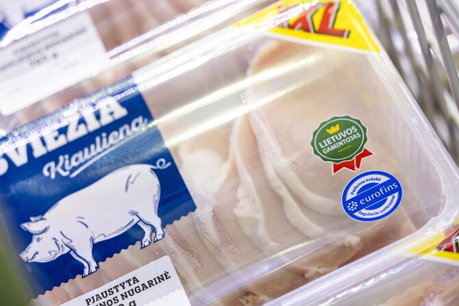 „Lidl“ nuotr./„Lidl“ mėsos ženklinimas su Eurofins