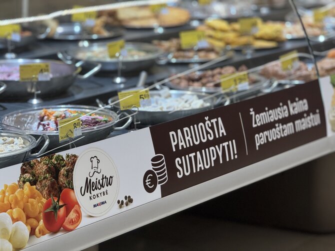 „Maxima“ nuotr./Šviežiai paruoštas maistas „Maximoje“ nuo šiol žemiausiomis kainomis: ieškokite geltonų etikečių