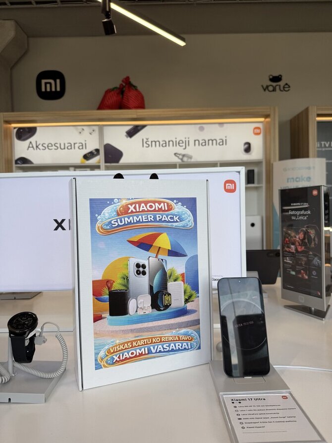 „Varle.lt“ nuotr./Riboto leidimo „Xiaomi Summer Pack“ tik Varle.lt – lengvai vasarai be rūpesčių