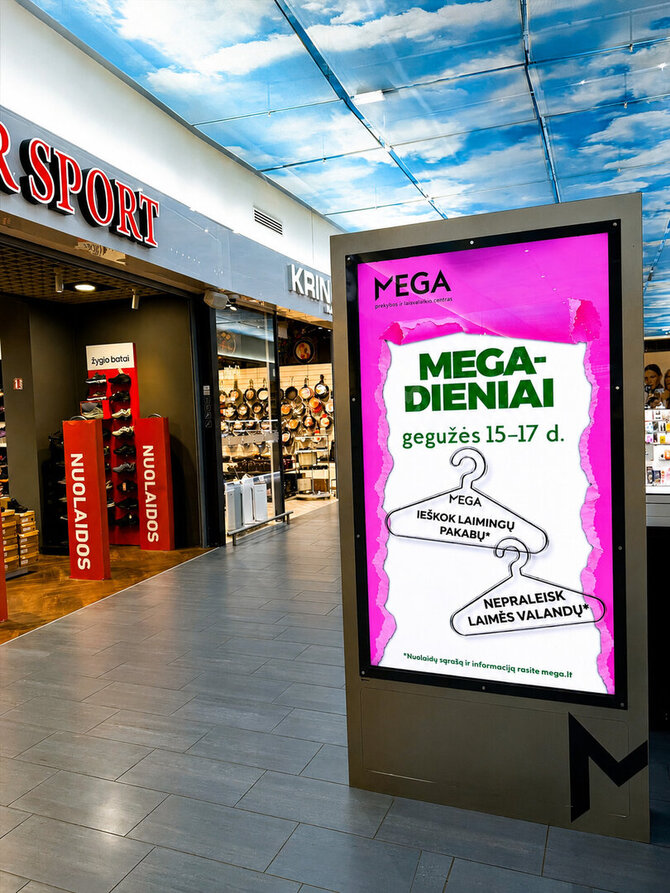 PLC „MEGA“ nuotr./Stendas