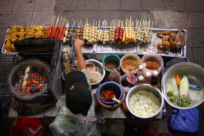 Shutterstock nuotr./Gatvės maistas Tailande