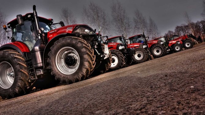 Projekto partnerio nuotr./Traktoriai „Case IH“