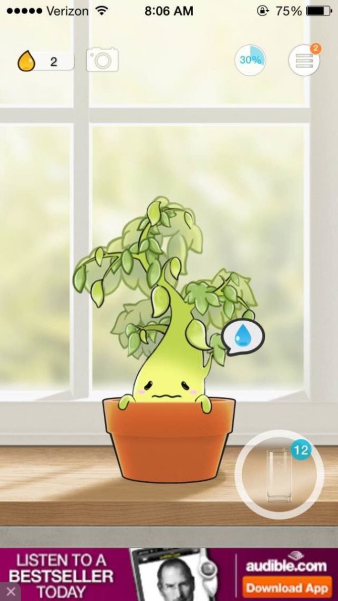 Programėlės „Plant nanny“ stopkadras/Programėlė „Plant nanny“ 