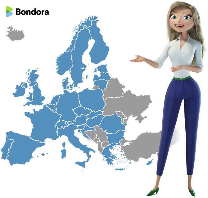 Šalys, kuriose tarpusavio investavimo platforma „Bondora“ netrukus turės nacionalines svetaines 