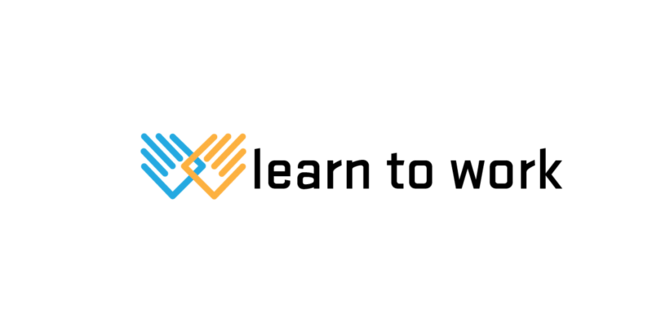 Projekto „Learn to work“ logotipas