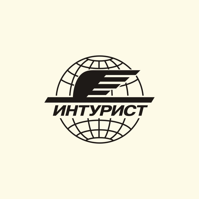 R.Sutkaičio iliustracijos /Projektas „Soviet Logos“. „Inturisto“ logotipas. 