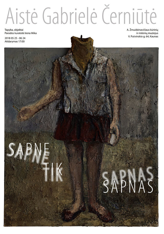 Organizatorių nuotr. /Kaune bus pristatyta menininkės Aistės Gabrielės Černiūtės personalinė paroda „Sapne tik sapnas“